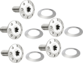 Bolt Kit - Holeshot/Front/Floating/Brake Rotor - Spoke Mount - Polished - 5 Pack