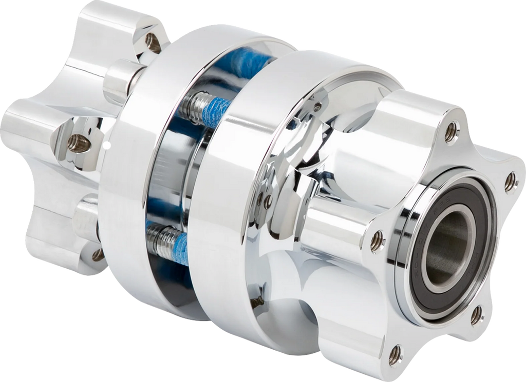 Front Hub - Cartridge - Chrome - Kit - Softail Low Rider S/ST/El Diablo