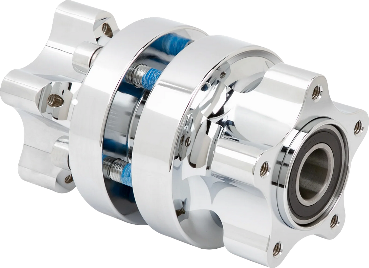 Front Hub - Cartridge - Chrome - Kit - Softail Low Rider S/ST/El Diablo