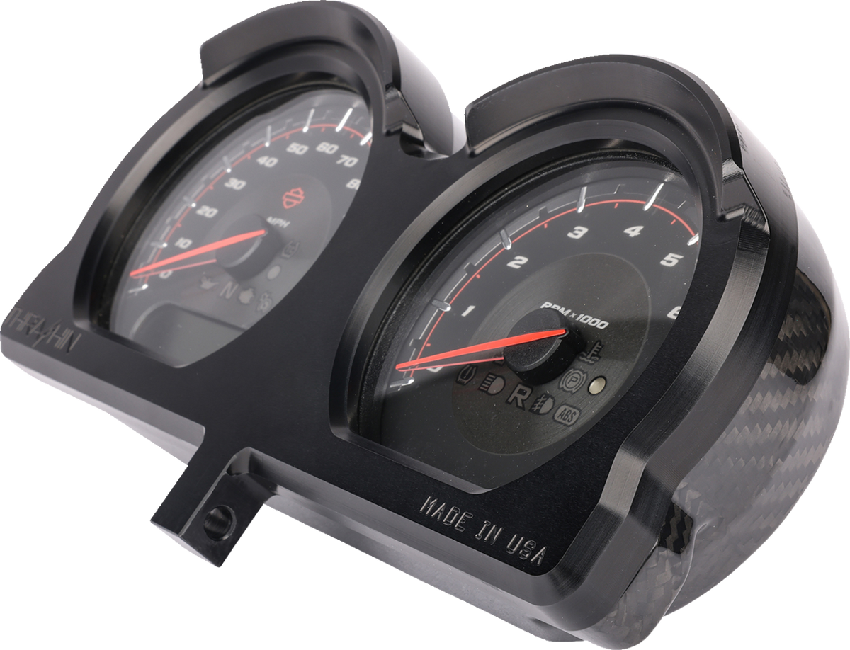 Gauge Relocation Kit - Front - Black