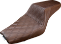 Step-Up Seat - Front Lattice Stitch - Brown - XL
