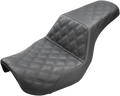Step-Up Seat - Full Lattice Stitch - Black - Dyna