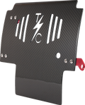 Skid Plate - Carbon Fiber/Gloss - With Red Brackets - FLHX/FLTRX