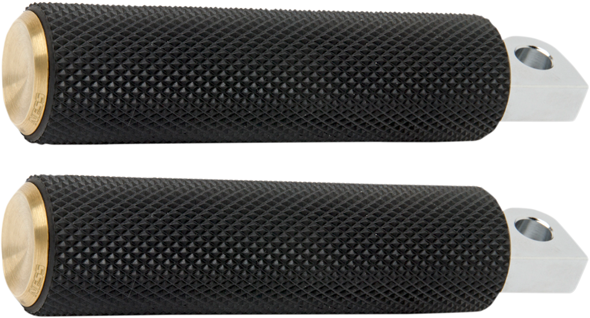 Foot Pegs - Knurled - Brass