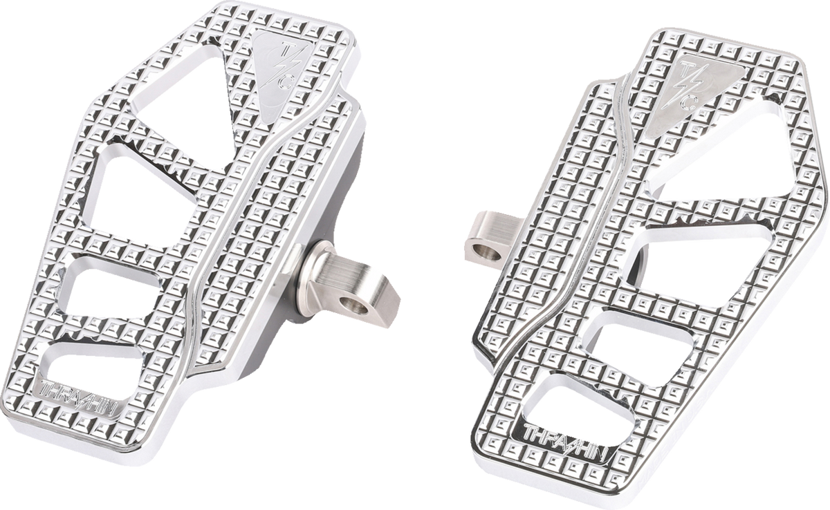 Apex Mini Floorboards - Male Mount - Chrome - Dyna/FXR/Softail/Sportster