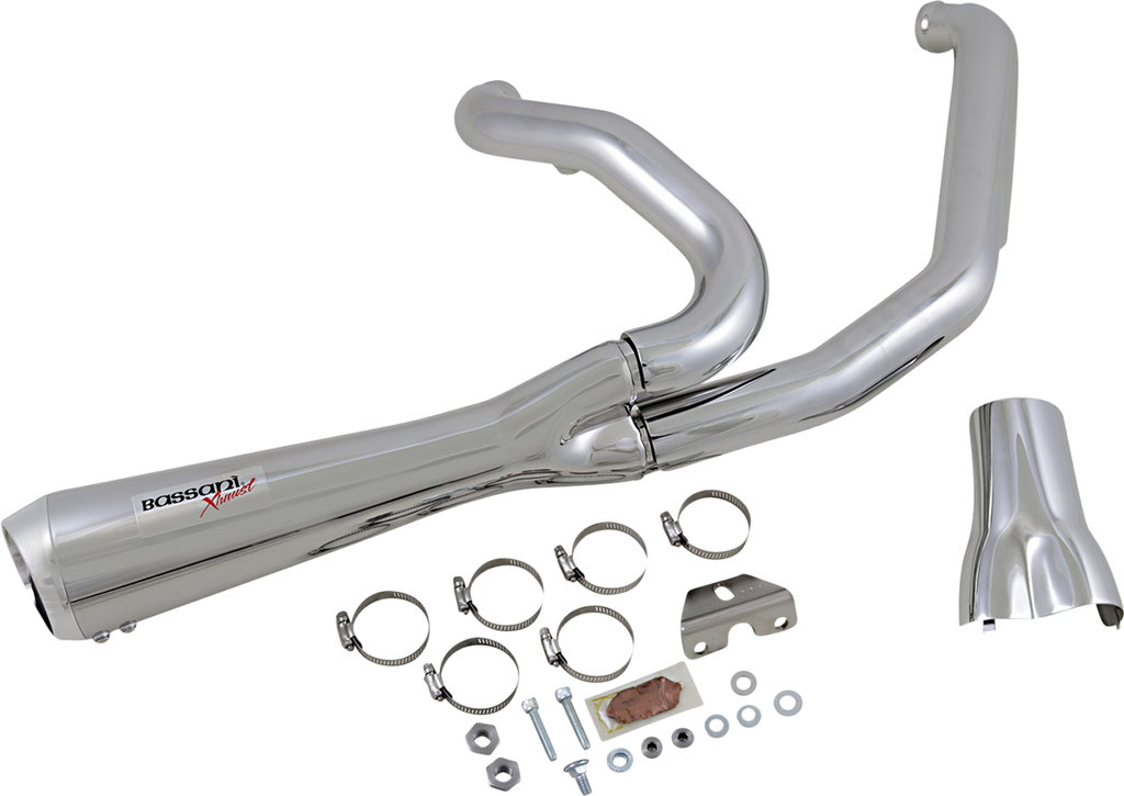 Short 2:1 Exhaust for FL - Chrome
