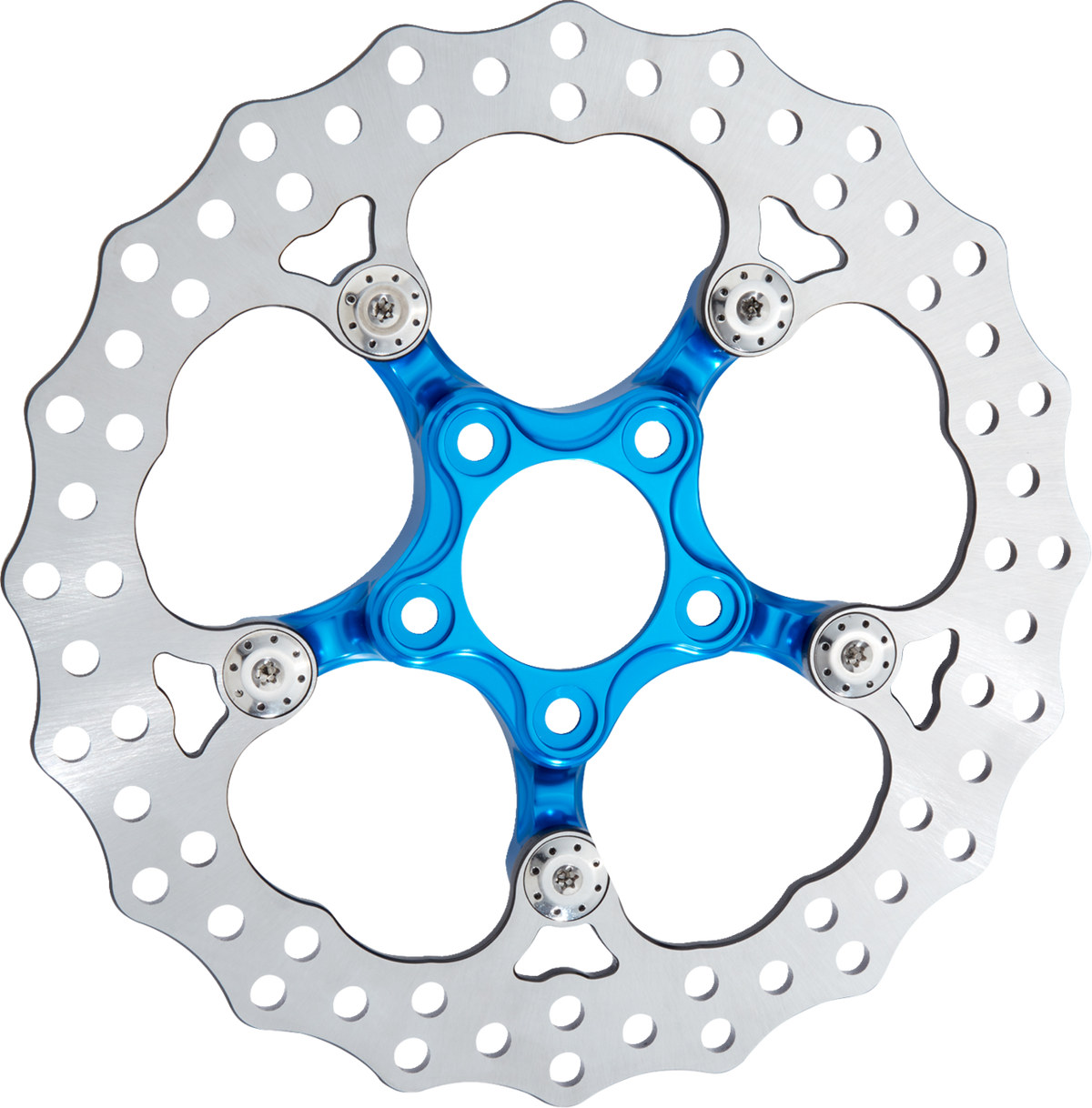 Spider Rotor - 12.6" - Blue - Front