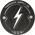 Points Cover - Dished - Black - 2 Hole - M8
