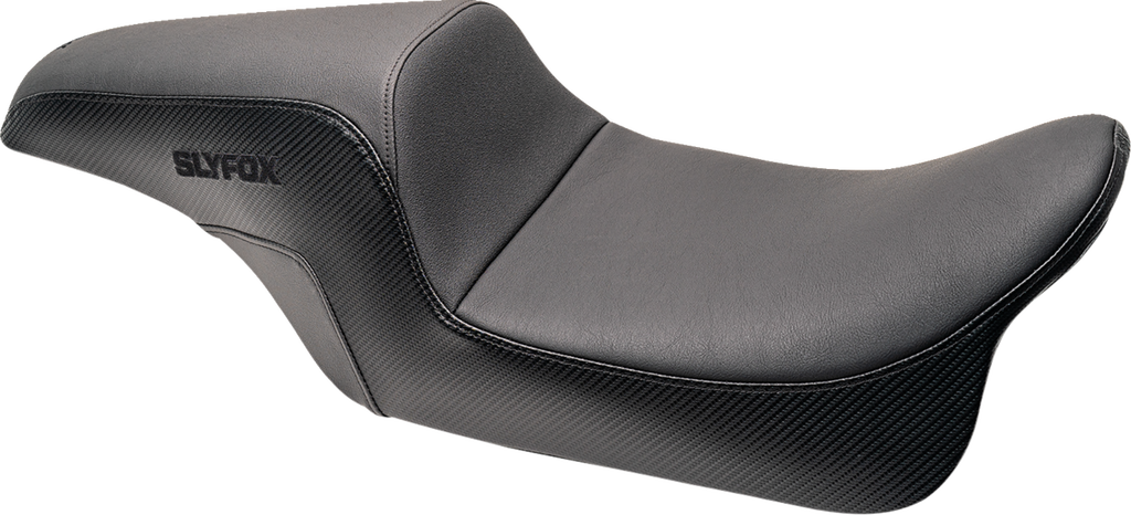 Drifter Seat - Black Logo - Smooth Vinyl - Carbon Fiber - FL '08-'23