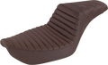 Step-Up Seat - Front Tuck-n-Roll/Rear Lattice Stitch - Brown - Dyna