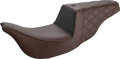 Unknown Industries Seat - Carbon Fiber/ Gripper/Rear Lattice Stitch - Brown - FL '08-'23
