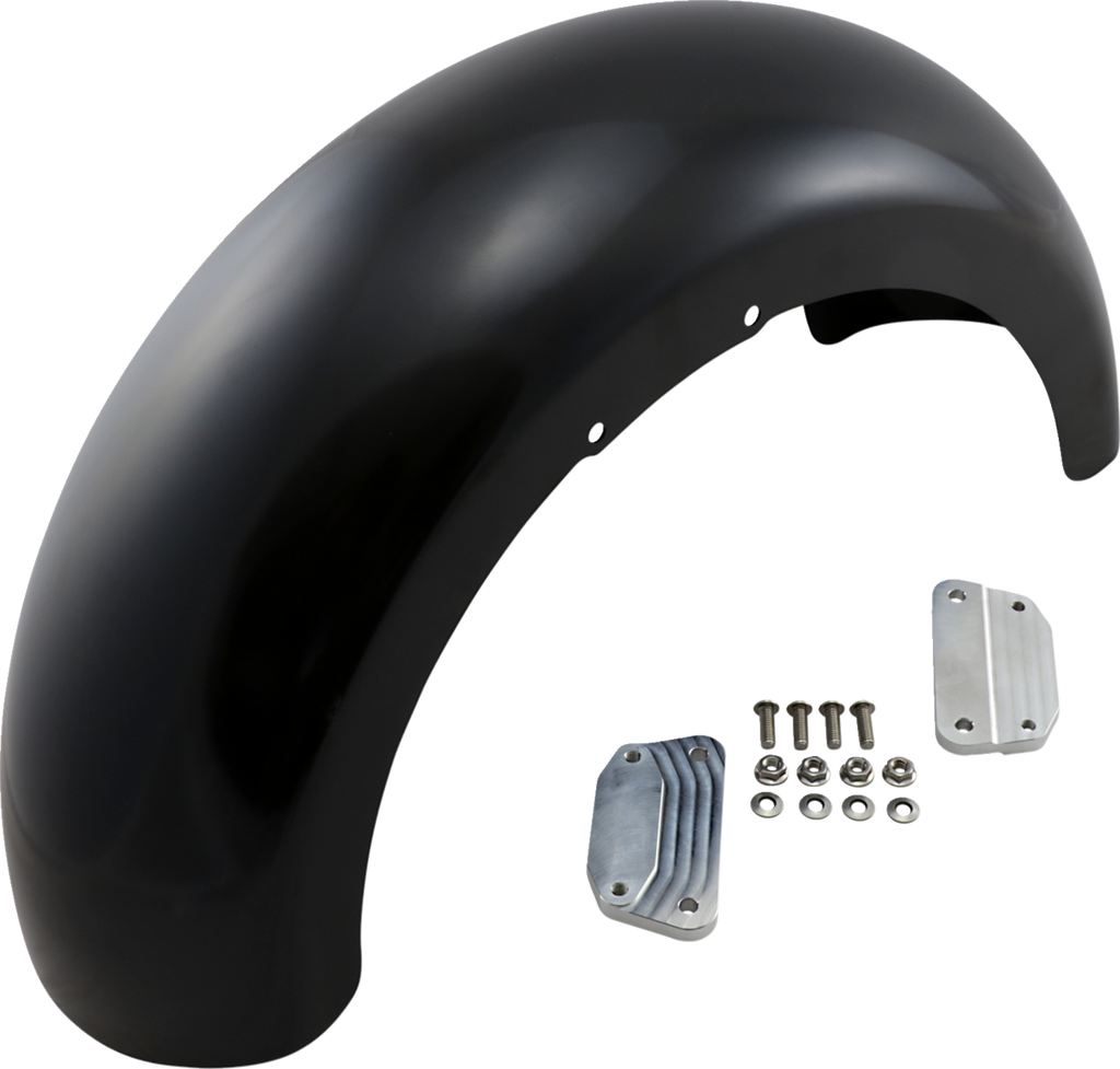 Wrapper Front Fender - Black - 18" - HD Softail
