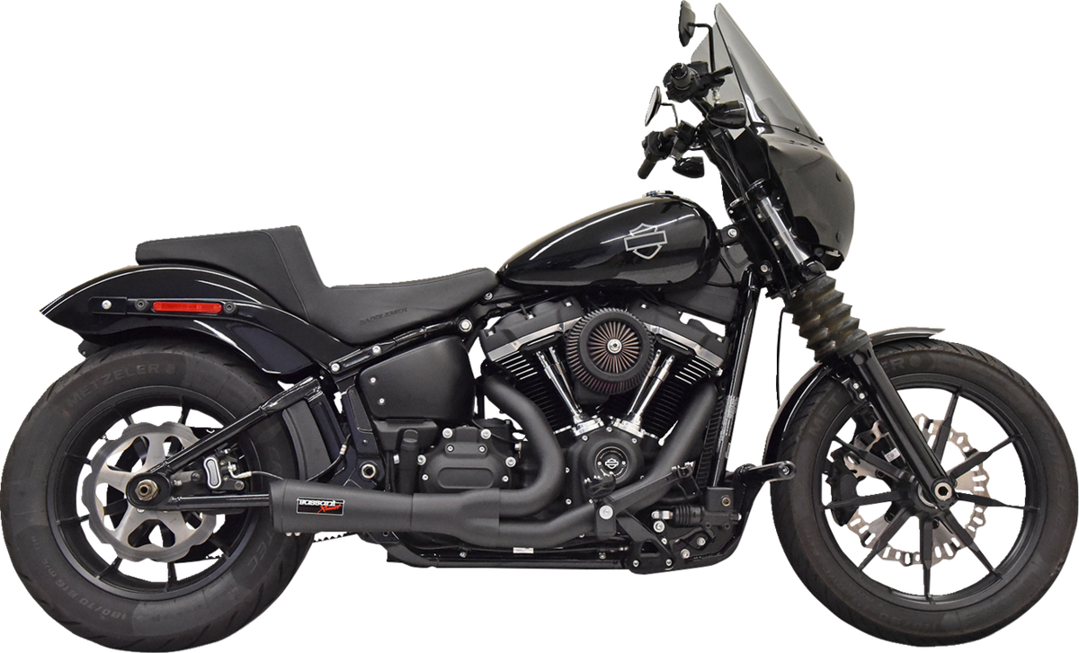 2-into-1 Ripper Short Exhaust System - Black - 49-State