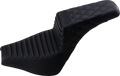 Step-Up Seat - Front Tuck-n-Roll/Rear Lattice Stitch - Black