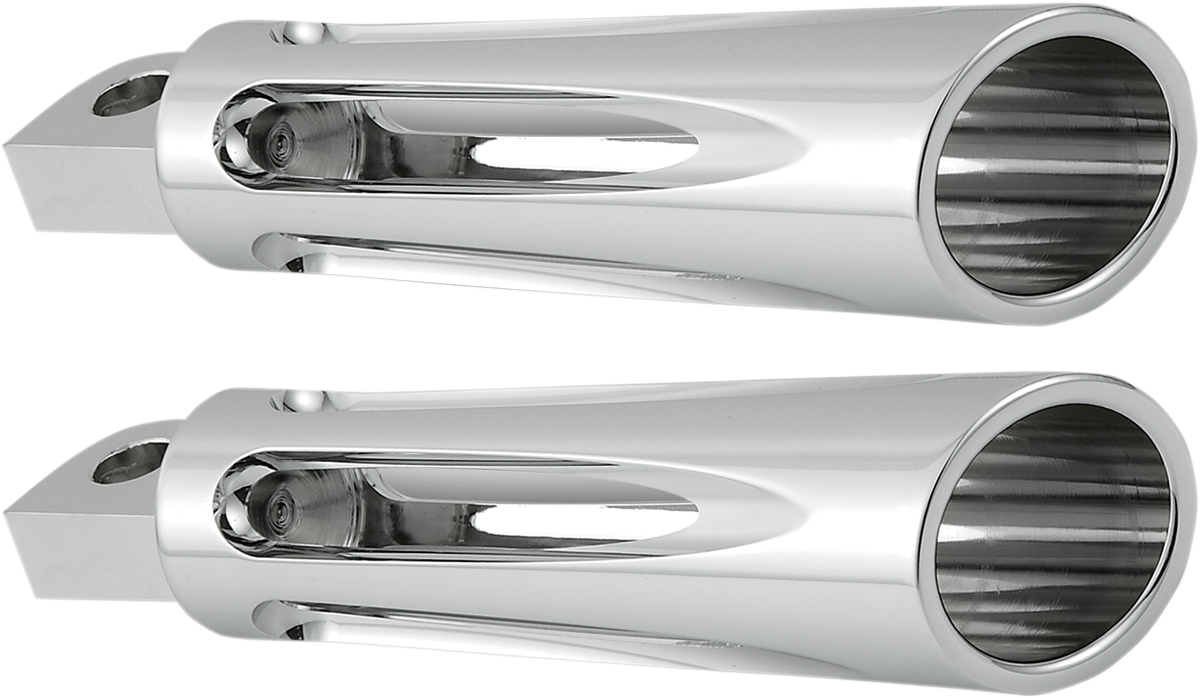 Foot Pegs - Deep Cut - Chrome