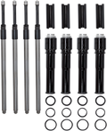 Quickee Pushrods Kit with Gloss Black Covers - Twin Cam