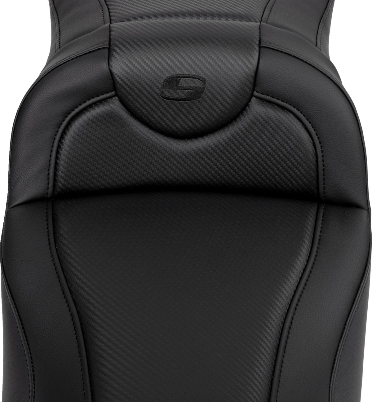 Roadsofa™ Extended Reach Seat - Carbon Fiber - Black Stitch - without Backrest - FL '08-'24