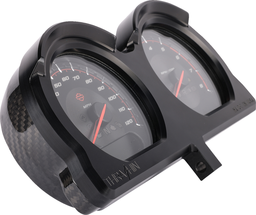 Gauge Relocation Kit - Front - Black