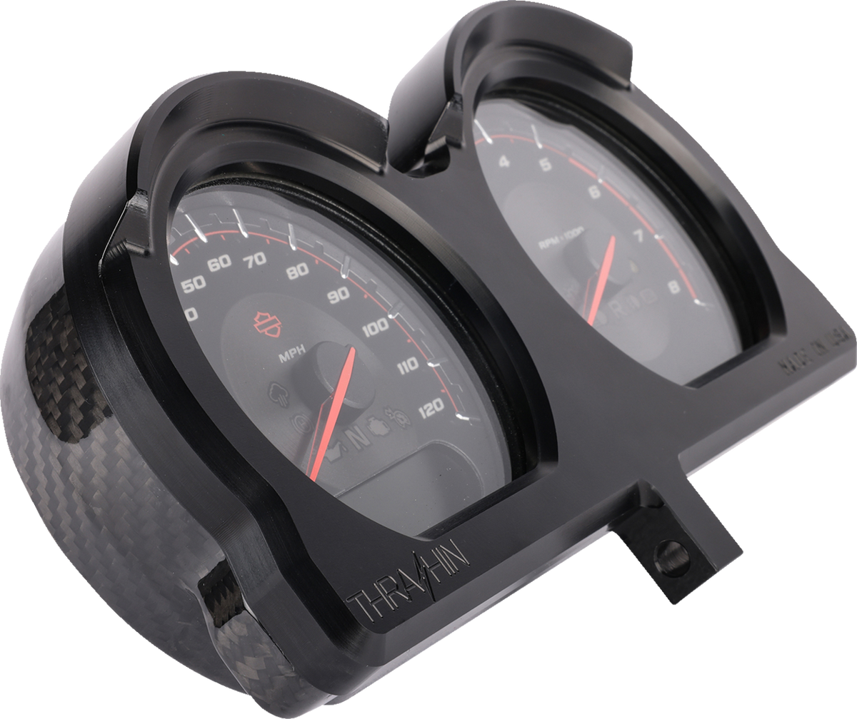 Gauge Relocation Kit - Front - Black