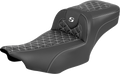 Roadsofa™ Extended Reach Seat - without Backrest - White Stitch - FLH/FLT '23-'25