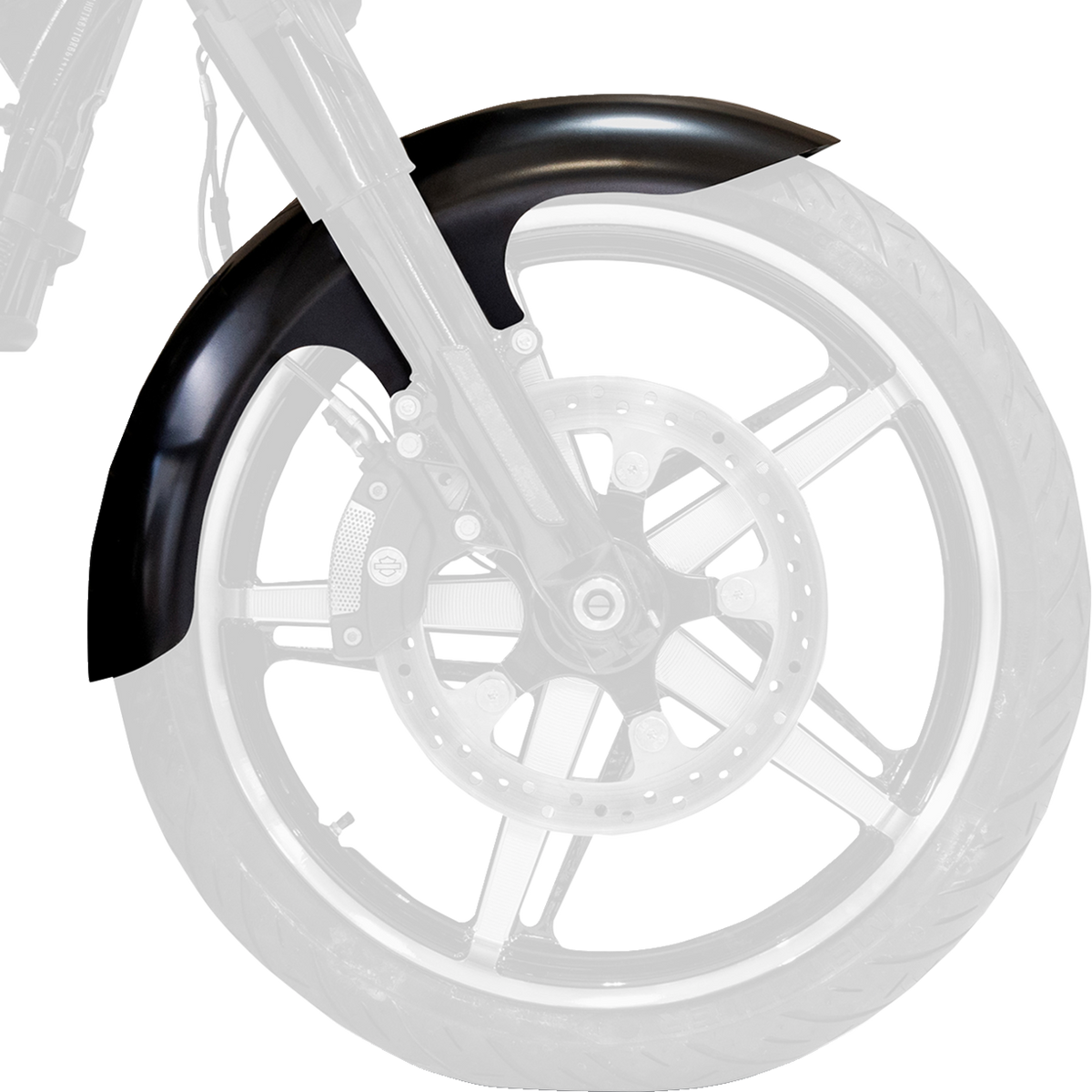 Henry Front Fender - Black - 21" Wheel - HD Touring