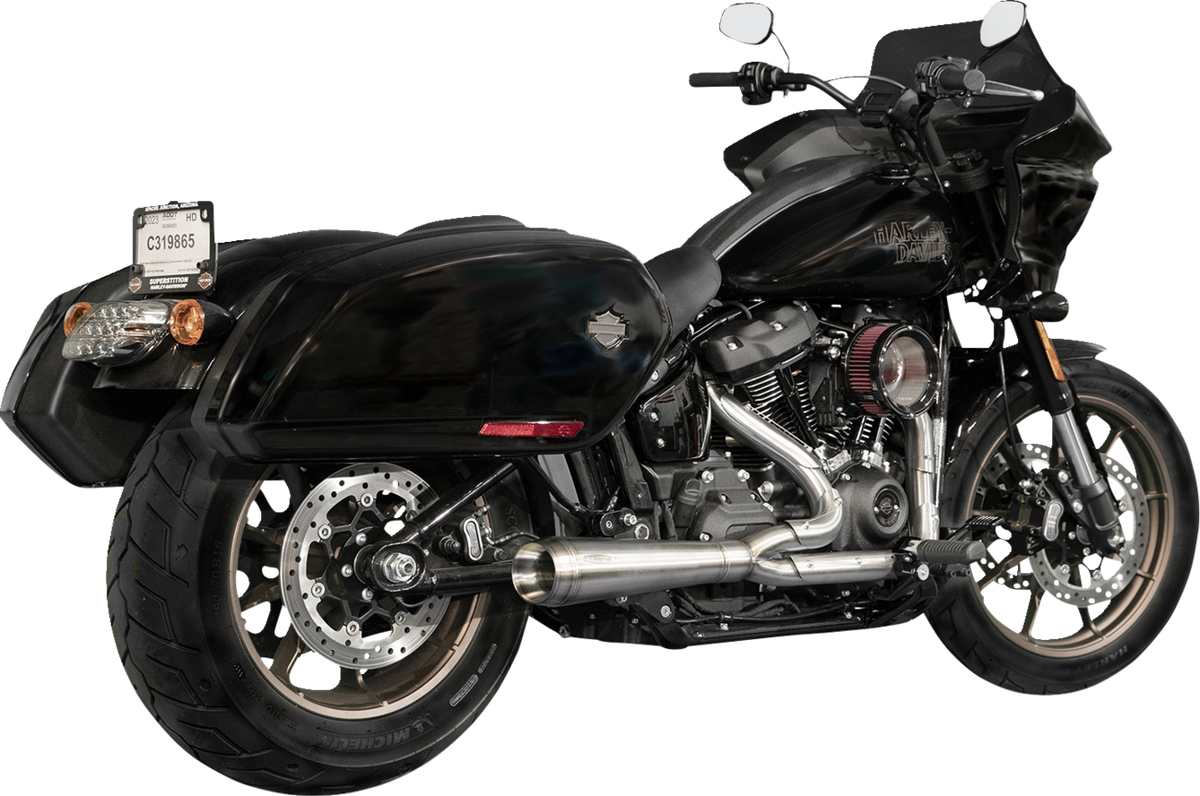 2-into-1 Assault Exhaust System - Natural - with Bags