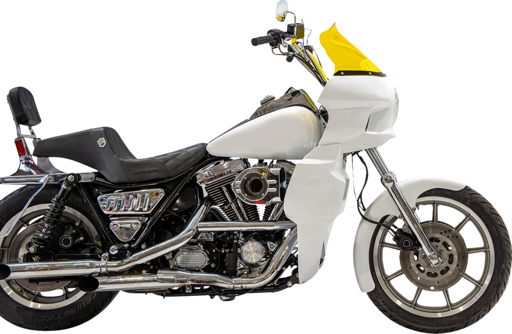 Kolor Flare® Windshield - 12-1/2" - Yellow - Saddlemen S-RT Fairing