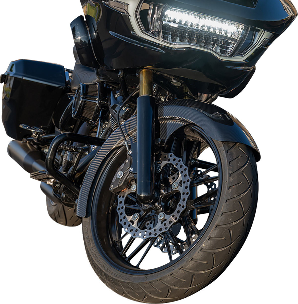 21" Front Fender - Fat Wrapper - Carbon Fiber - HD Touring '24-'26