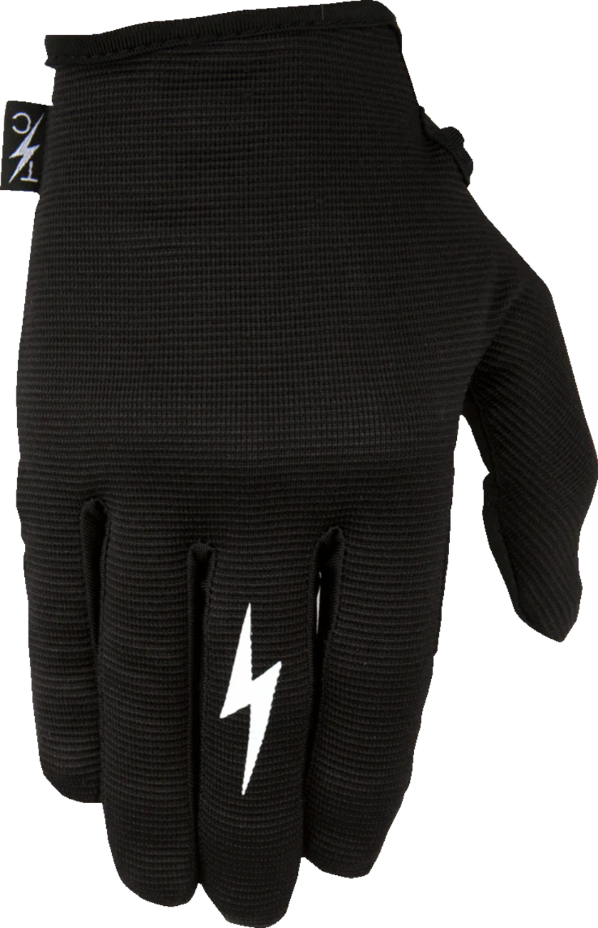 Stealth Leather Palm Gloves - Black - XL
