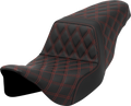 Step-Up Seat - Lattice Stitch - Red Stitch - FLH/FLT '08-'23