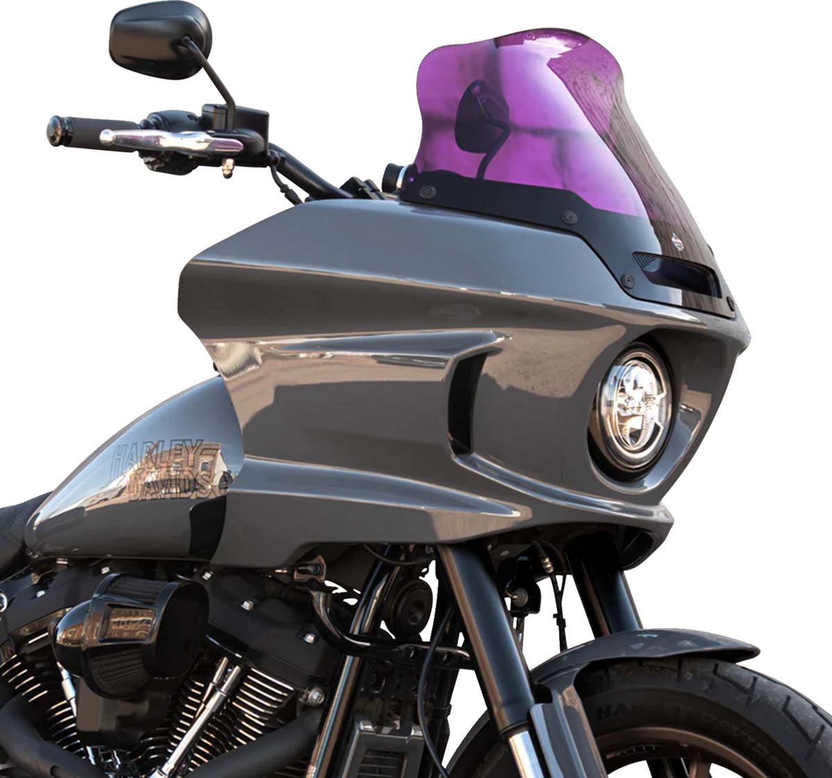 Kolor Flare® Windshield - 8" - Purple - '22-'26 FXLRST