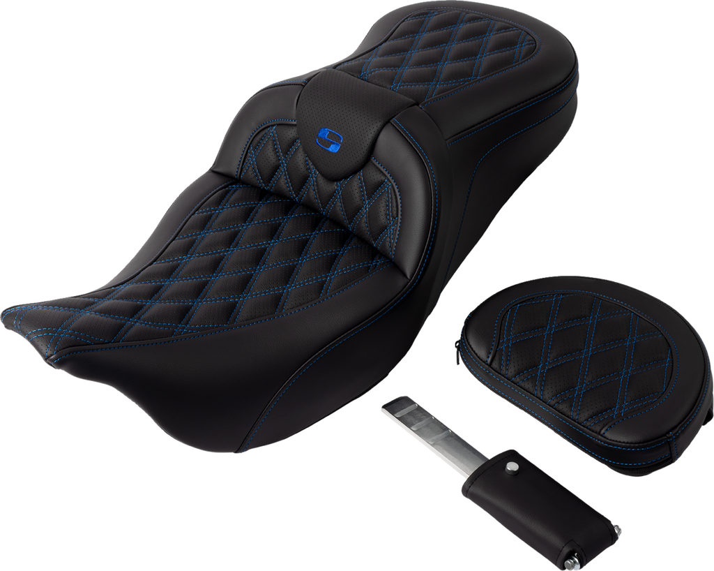 Roadsofa™ Seat - with Backrest - Blue Stitch - FL '08-'23