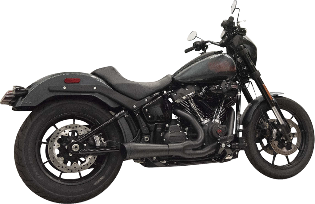 2-into-1 Ripper Exhaust System with Megaphone Muffler - Shor