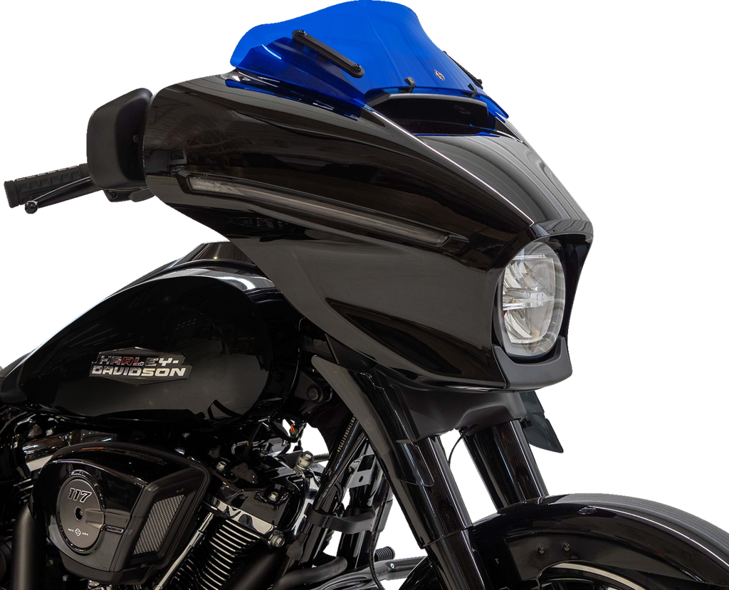 Kolor Flare® Windshield - 6-1/2" - Blue - '23-'26 FLHX/FLHLT