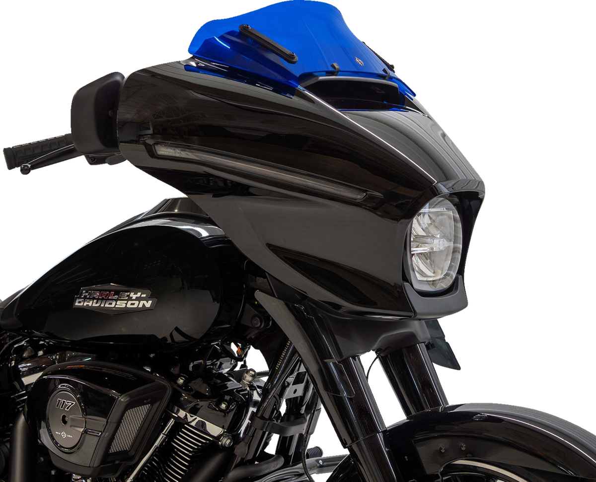 Kolor Flare® Windshield - 6-1/2" - Blue - '23-'26 FLHX/FLHLT
