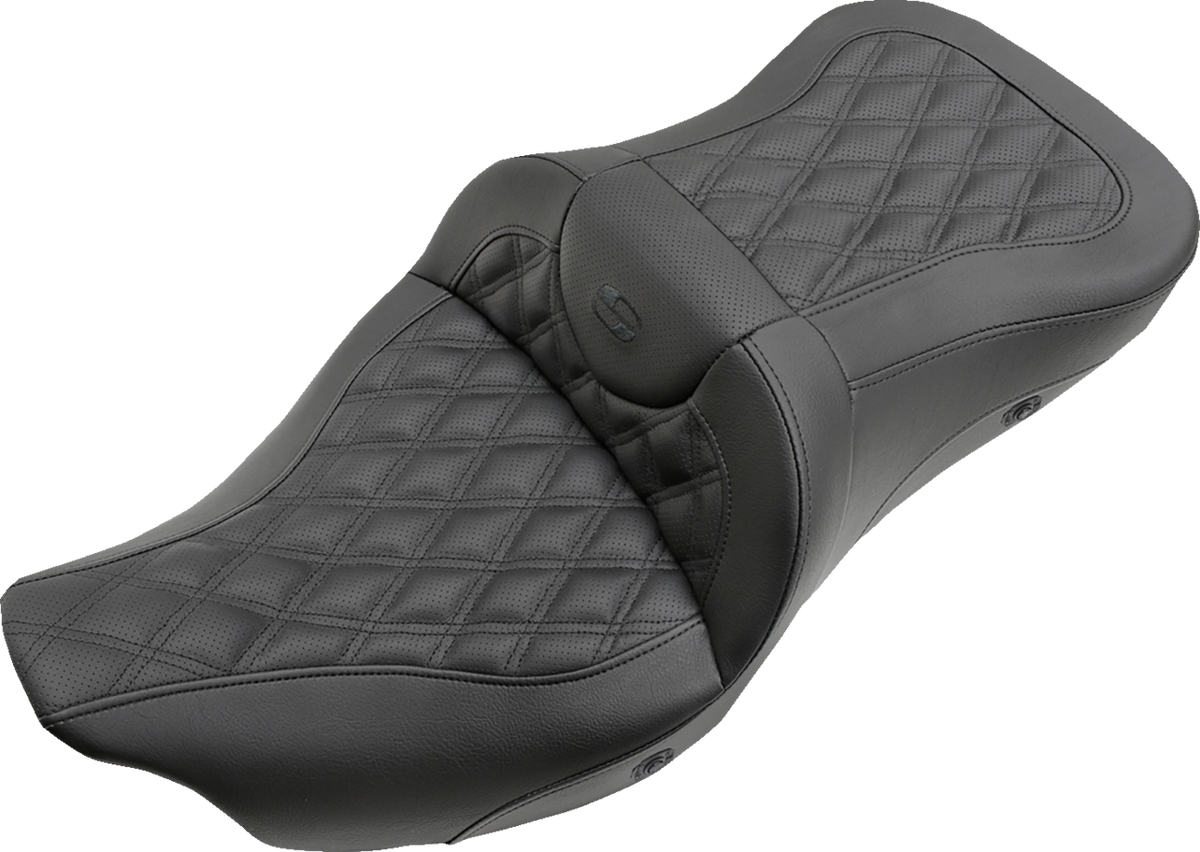 Extended Reach Roadsofa™ Seat - Lattice Stitched - without Backrest - Heated - FL '08-'24