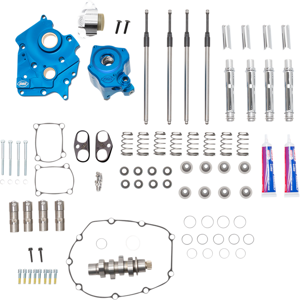 Cam Chest Kit with Plate - Chain Drive - Water Cooled - 540 Cam - Chrome Pushrods - M8