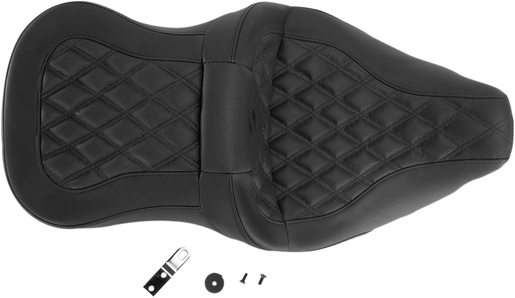 Roadsofa™ Seat - Full Lattice Stitch - without Backrest - FLT/FLH '08-'24
