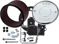Air Cleaner Kit with Cover - Nostalgic Script - Chrome