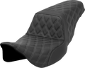 Step-Up Seat - Lattice Stitch - Gray Stitch - FLH/FLT '08-'23