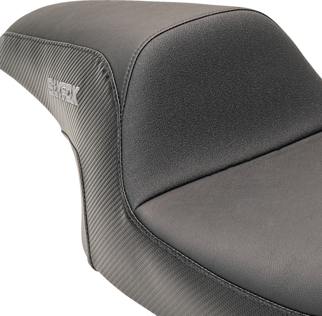 Drifter Seat - Gray Logo - Smooth Vinyl - Carbon Fiber - FL '08-'23