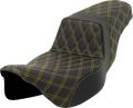 Step-Up Seat - Lattice Stitch - Gold Stitch - Extended Reach - FLH/FLT '08-'23
