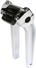 Handlebar Risers - Pull Back - 9-1/2" - Gauge Cutout - Chrome