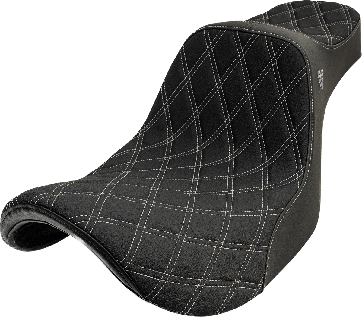 High Noon Seat - Vinyl - Silver Double Diamond Stitch - FXR '82-'00