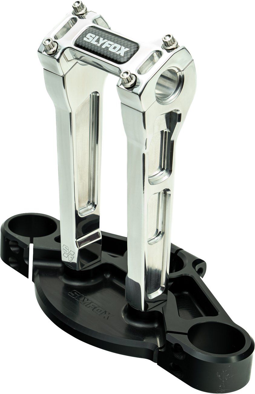 Handlebar Riser Kit - Straight - 1" Clamping - 8" Rise - Raw
