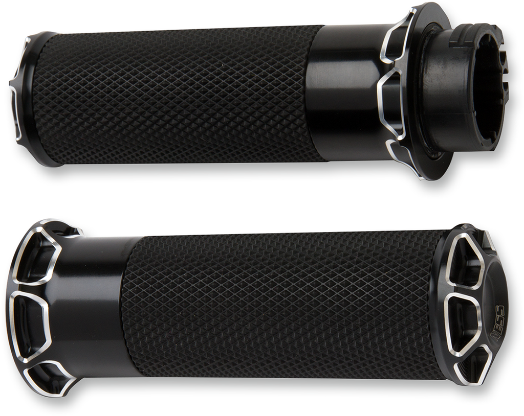 Beveled Grips - Cable - Black