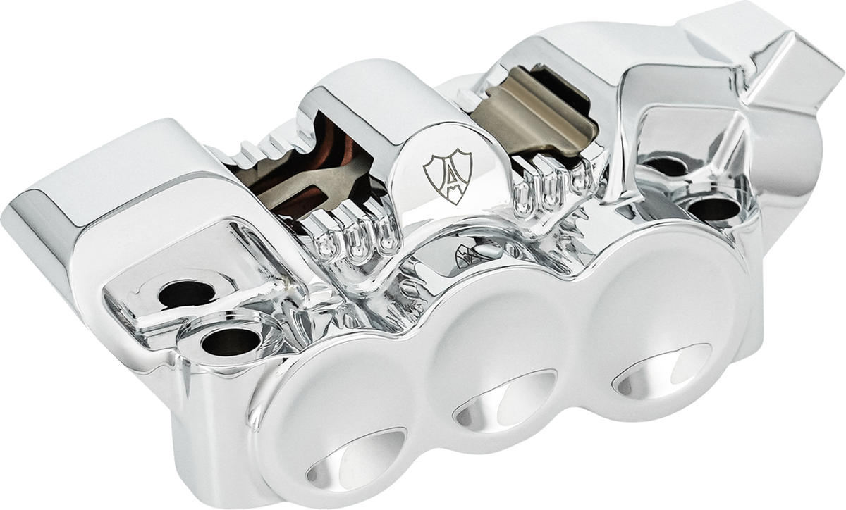 Monoblock Radial Brake Caliper - 100 mm - Right - Chrome