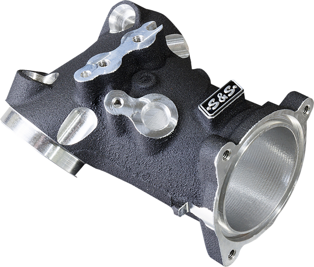 CNC-Ported 55 mm Intake Manifold - M8 - 55 mm - Black