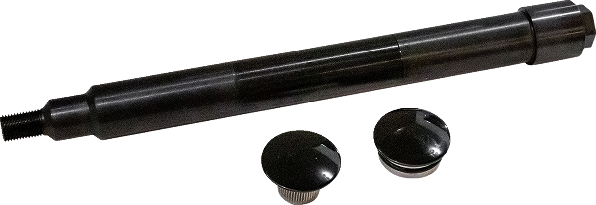 Axle Kit - Flush Mount - Front - Black w/Black End Caps
