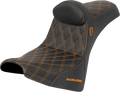 Pro Series SDC Performance Seat - w/ Backrest - Orange Stitch - Gripper - FXBB/FXST '18-'25